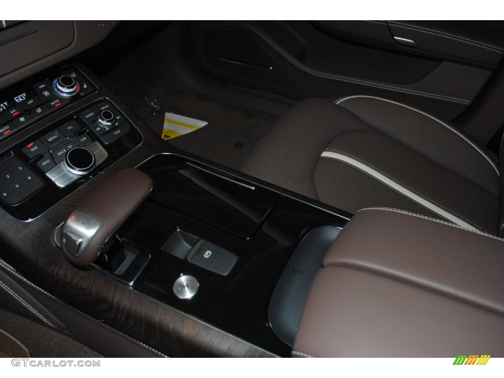 2014 A8 L TDI quattro - Night Blue Pearl Effect / Balao Brown Audi Design Selection photo #21