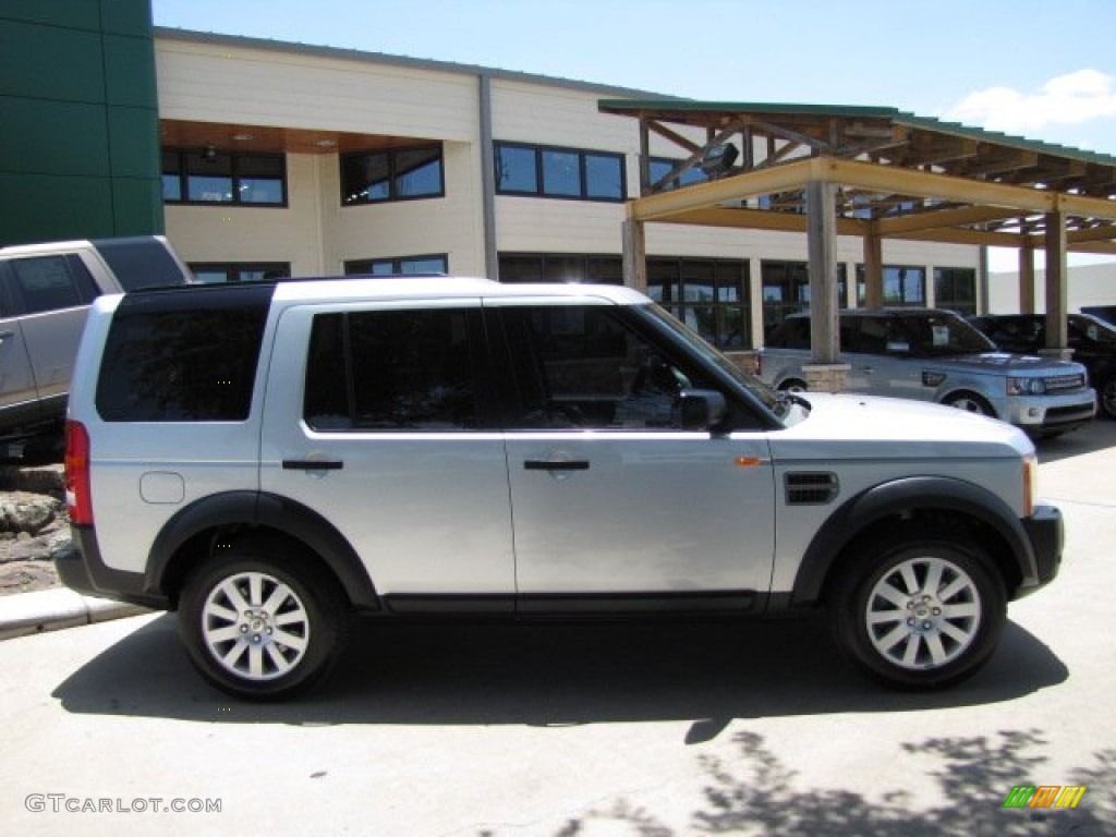 2007 LR3 V8 SE - Zermatt Silver Metallic / Ebony Black photo #5