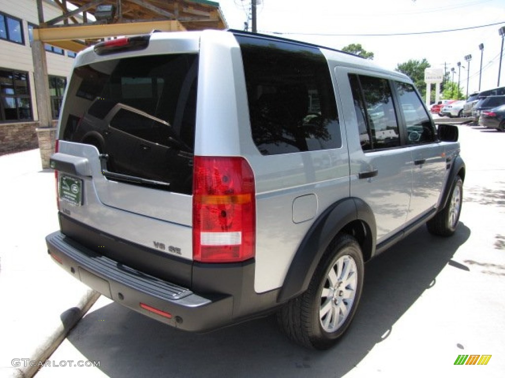 2007 LR3 V8 SE - Zermatt Silver Metallic / Ebony Black photo #6