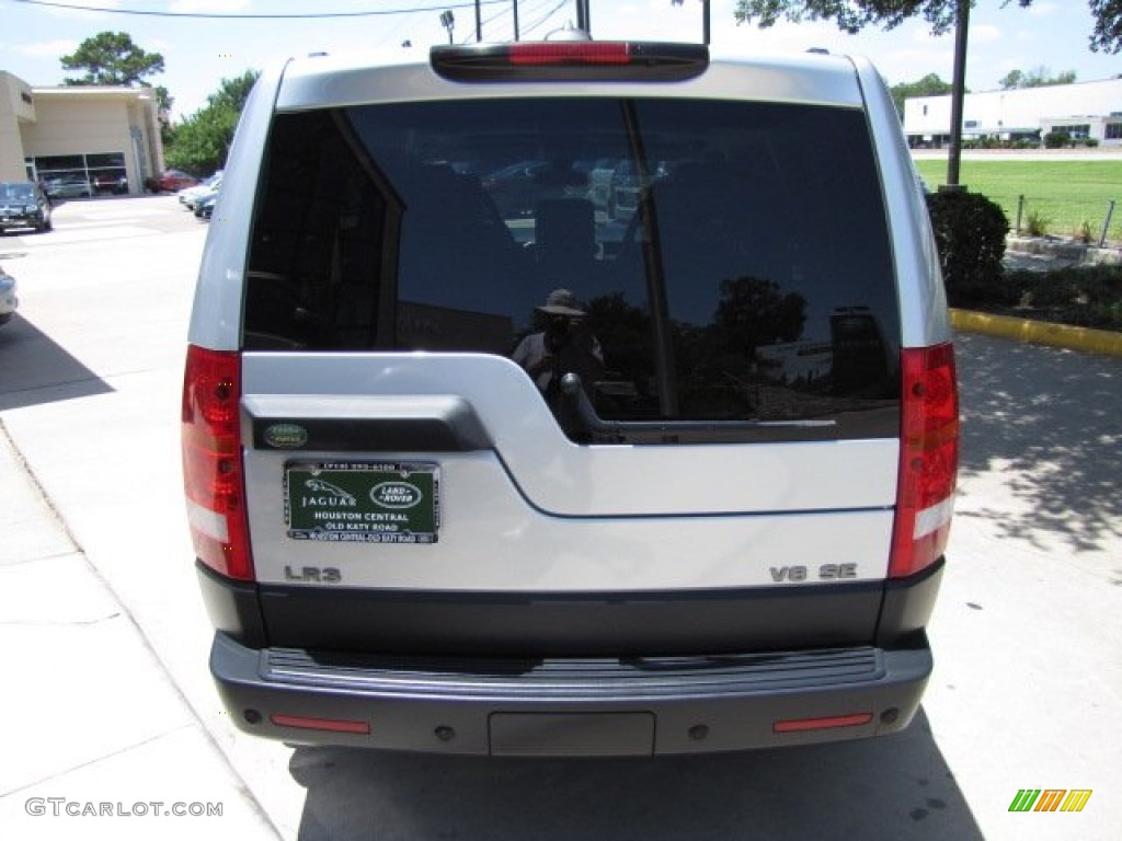 2007 LR3 V8 SE - Zermatt Silver Metallic / Ebony Black photo #7