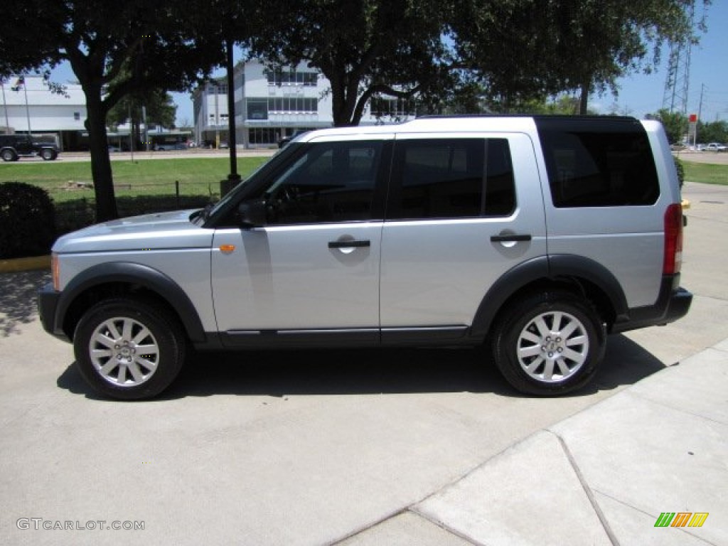 2007 LR3 V8 SE - Zermatt Silver Metallic / Ebony Black photo #9