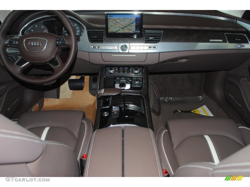 2014 A8 L TDI quattro - Night Blue Pearl Effect / Balao Brown Audi Design Selection photo #47