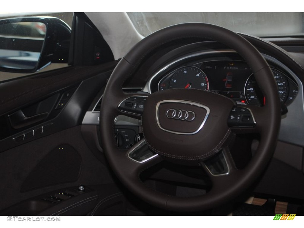 2014 A8 L TDI quattro - Night Blue Pearl Effect / Balao Brown Audi Design Selection photo #48