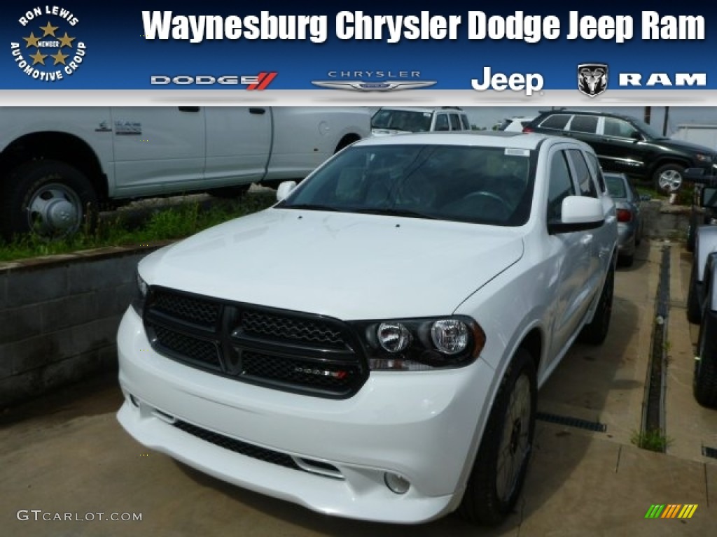 2013 Durango SXT Blacktop AWD - Bright White / Black photo #1