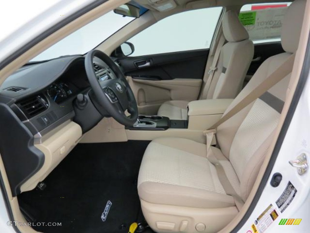 2013 Camry LE - Super White / Ivory photo #8