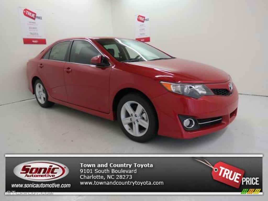 2013 Camry SE - Barcelona Red Metallic / Black photo #1