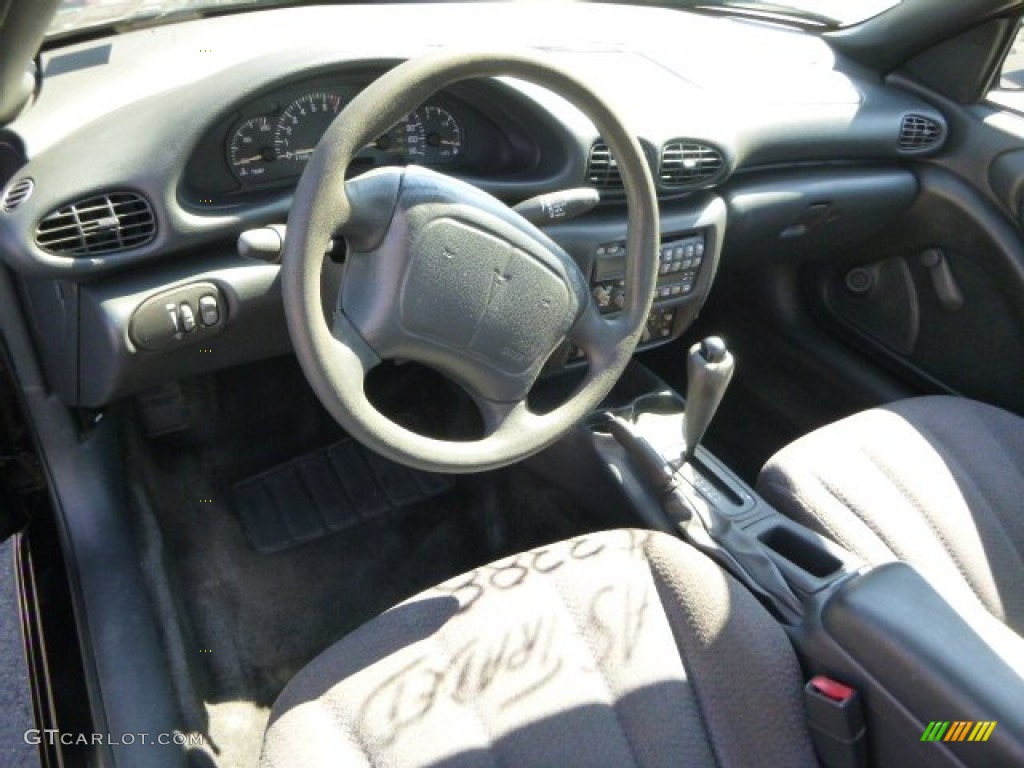 2001 Sunfire SE Coupe - Black / Graphite photo #10