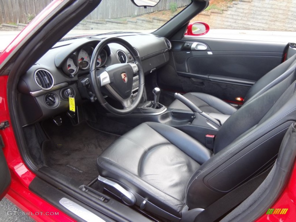 Black Interior 2005 Porsche Boxster S Photo #82747621