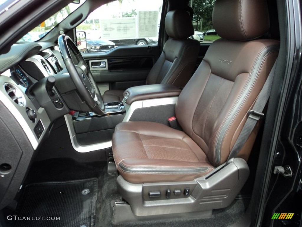 2012 Ford F150 Platinum SuperCrew Front Seat Photo #82747828