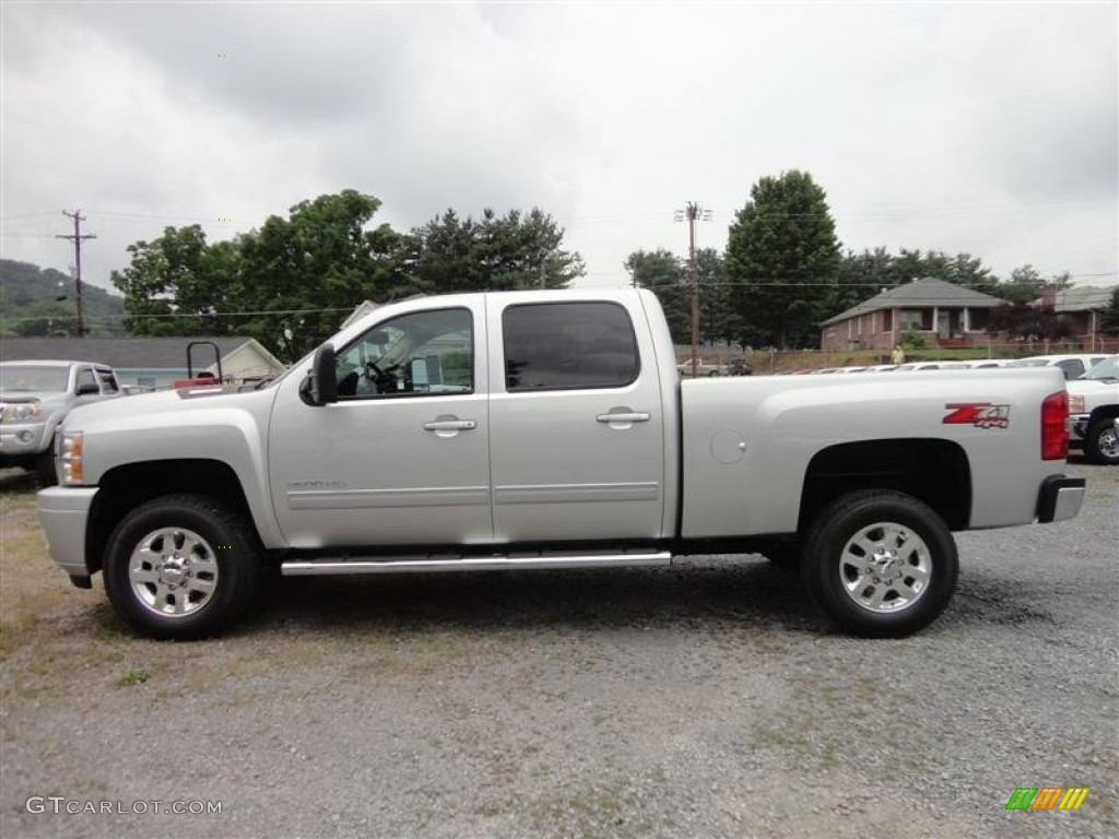 Silver Ice Metallic 2013 Chevrolet Silverado 2500HD LTZ Crew Cab 4x4 Exterior Photo #82747870