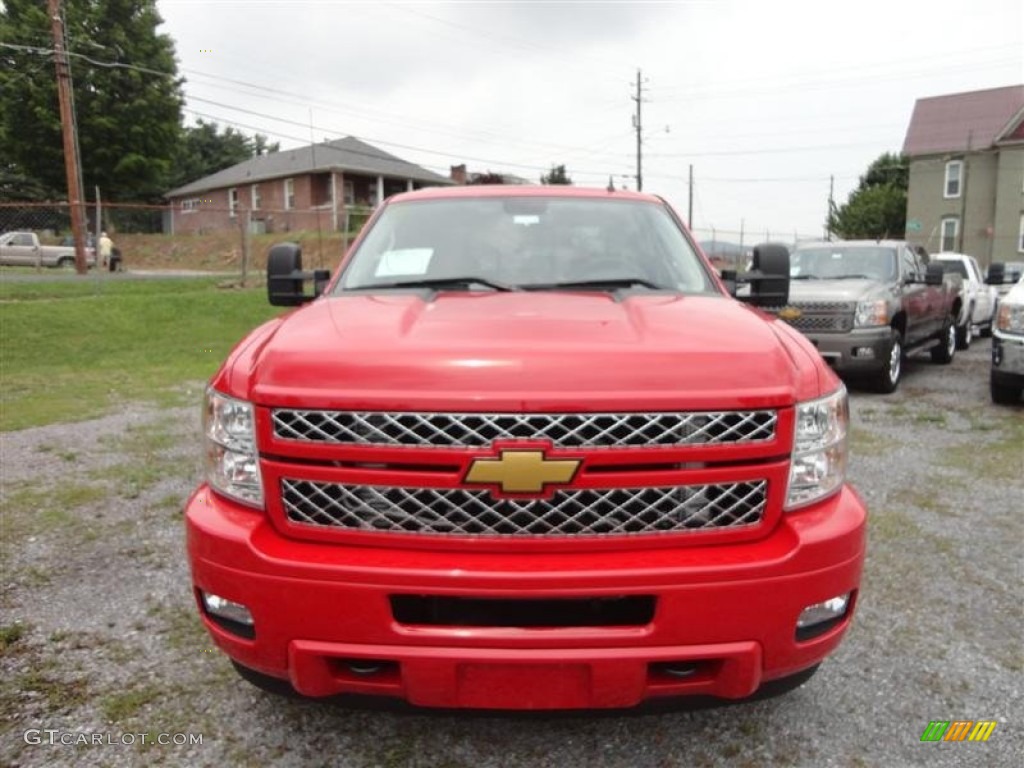 Victory Red 2013 Chevrolet Silverado 2500HD LTZ Crew Cab 4x4 Exterior Photo #82748134