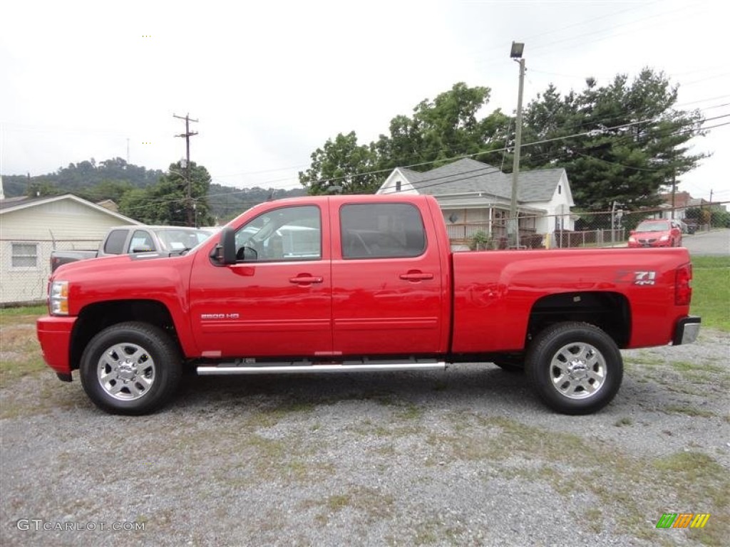 Victory Red 2013 Chevrolet Silverado 2500HD LTZ Crew Cab 4x4 Exterior Photo #82748175