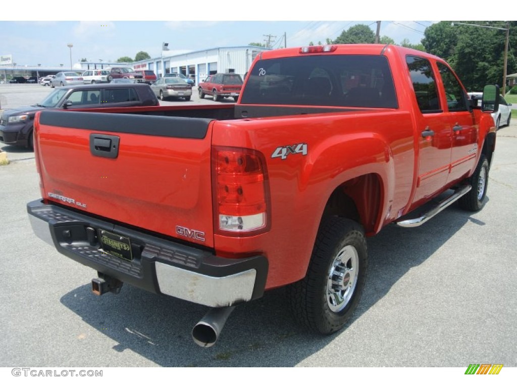 2007 Sierra 2500HD SLE Crew Cab 4x4 - Fire Red / Ebony Black photo #5