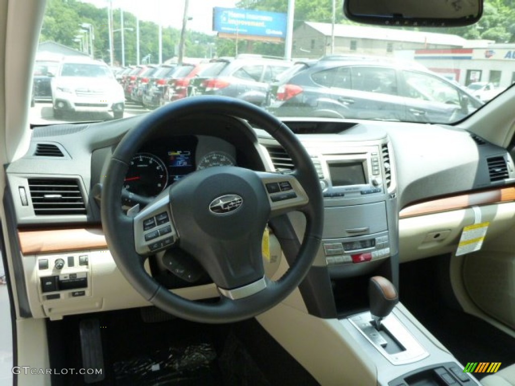 2014 Subaru Outback 3.6R Limited Ivory Dashboard Photo #82750112