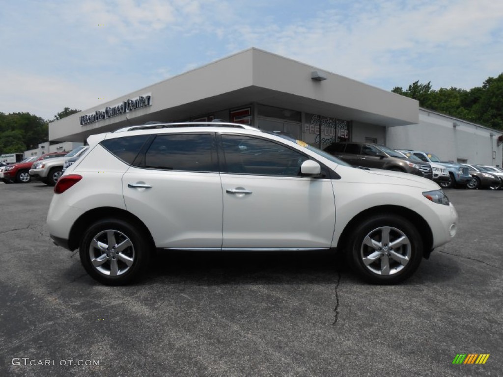 2010 Murano SL AWD - Glacier White Pearl / Beige photo #8