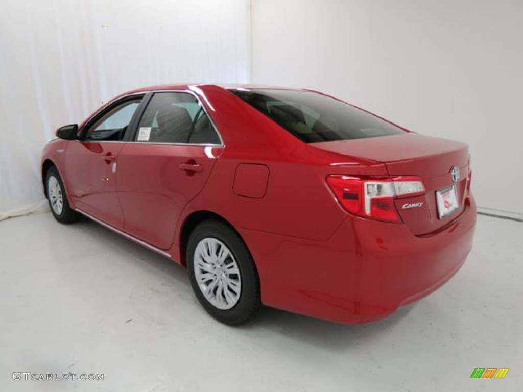 2013 Camry Hybrid LE - Barcelona Red Metallic / Ivory photo #20