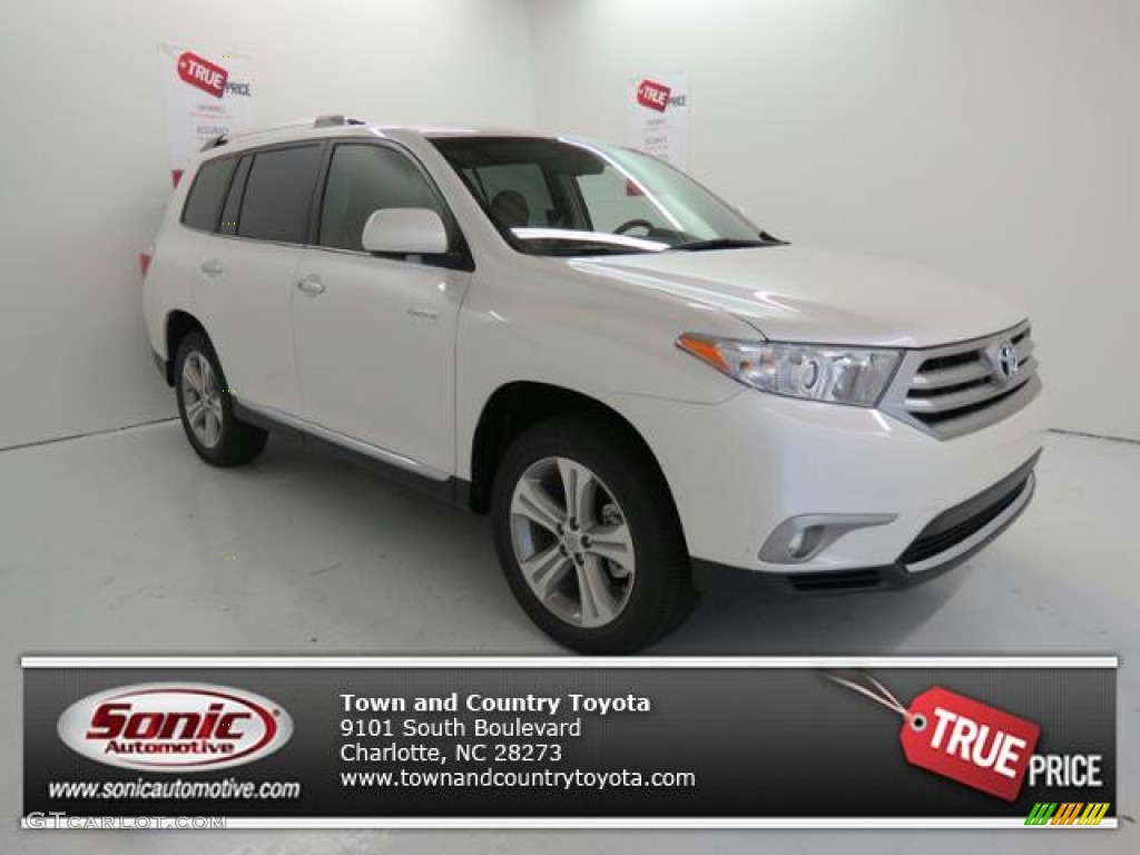 2013 Highlander Limited - Blizzard White Pearl / Sand Beige photo #1