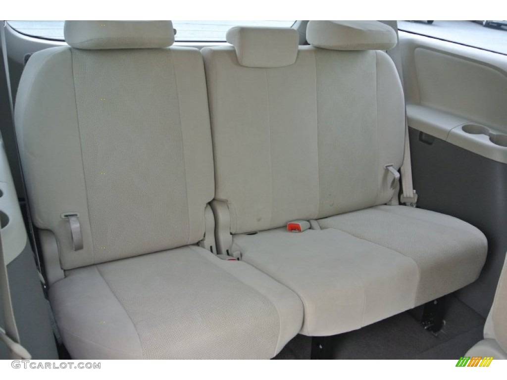 2011 Toyota Sienna V6 Rear Seat Photos
