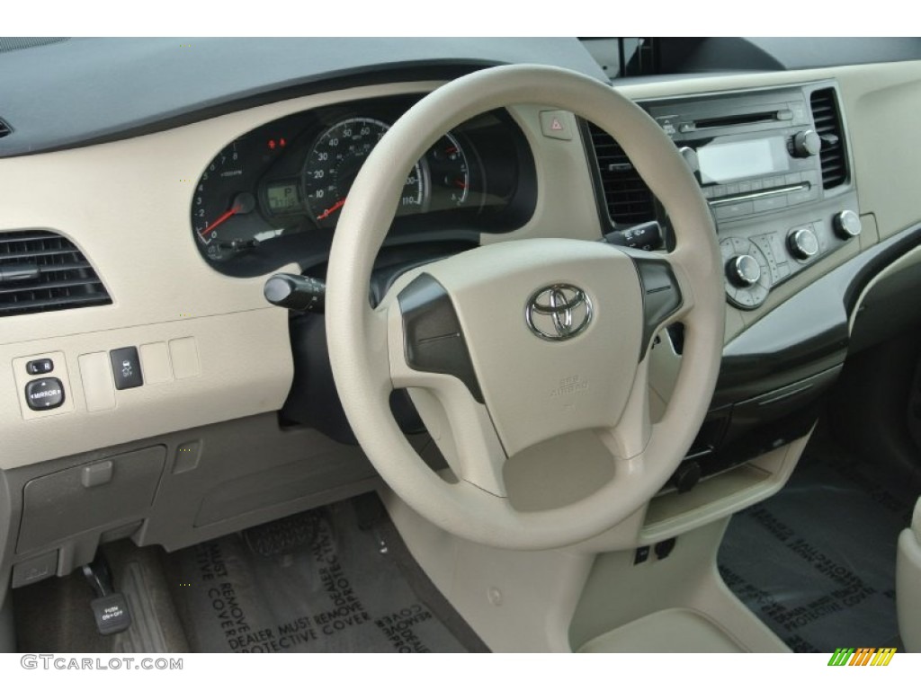 2011 Toyota Sienna V6 Bisque Dashboard Photo #82753535