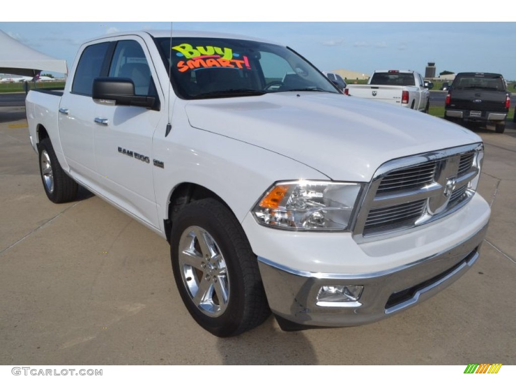 2012 Ram 1500 Big Horn Crew Cab - Bright White / Dark Slate Gray/Medium Graystone photo #10