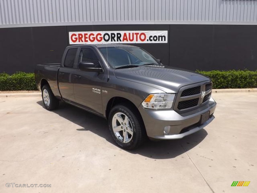 2013 1500 Express Quad Cab 4x4 - Mineral Gray Metallic / Black/Diesel Gray photo #1