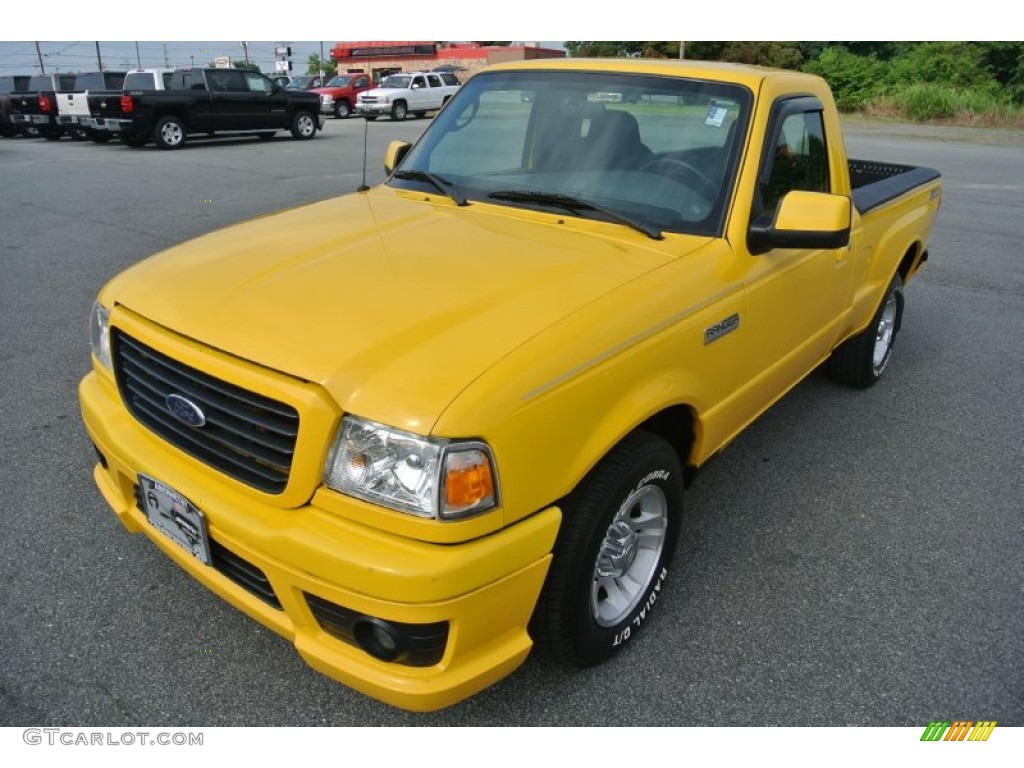 Screaming Yellow 2006 Ford Ranger STX Regular Cab Exterior Photo #82755565