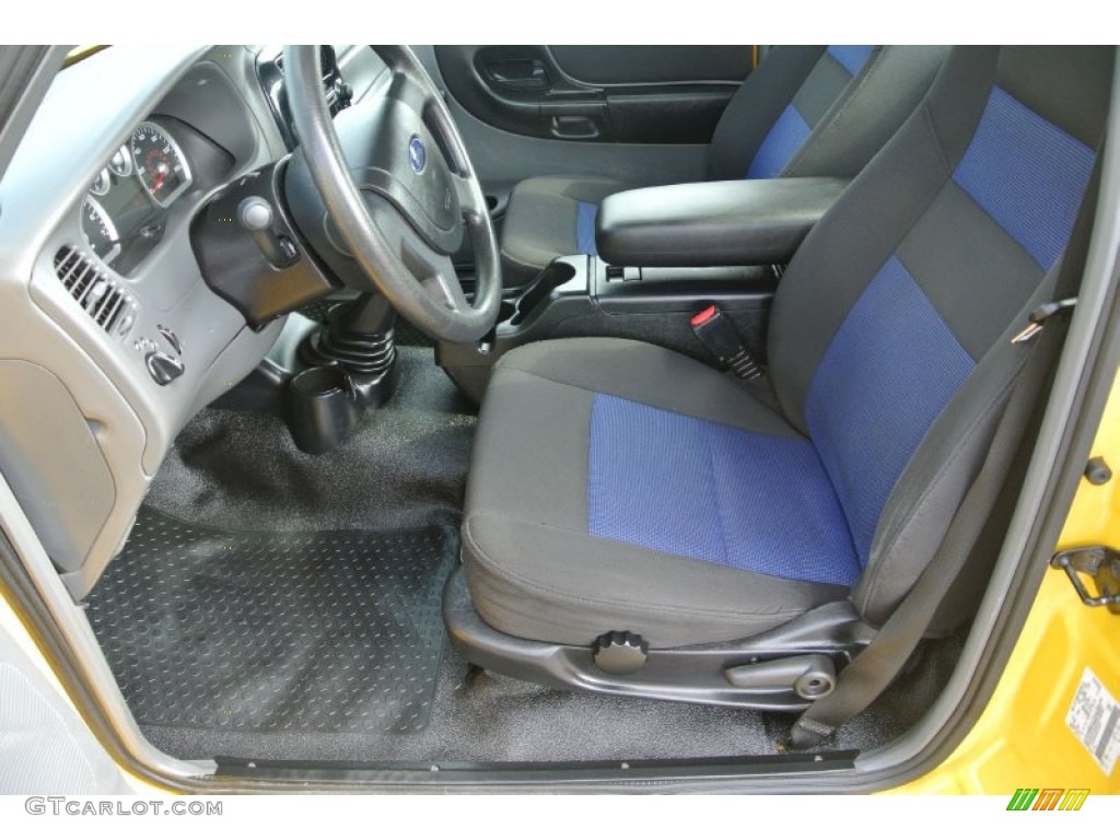 Ebony Black/Blue Interior 2006 Ford Ranger STX Regular Cab Photo #82755721
