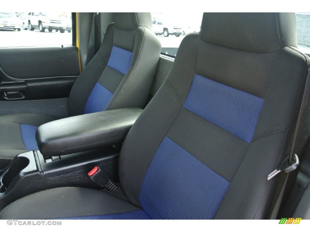 Ebony Black/Blue Interior 2006 Ford Ranger STX Regular Cab Photo #82755739