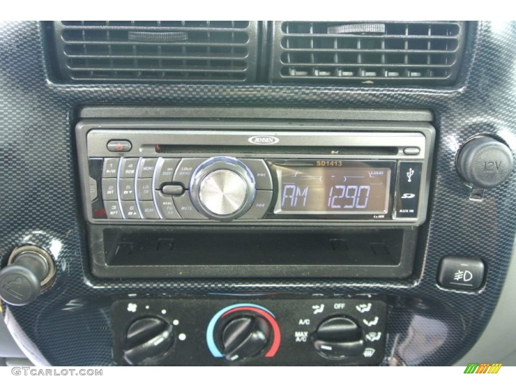 2006 Ranger STX Regular Cab - Screaming Yellow / Ebony Black/Blue photo #14