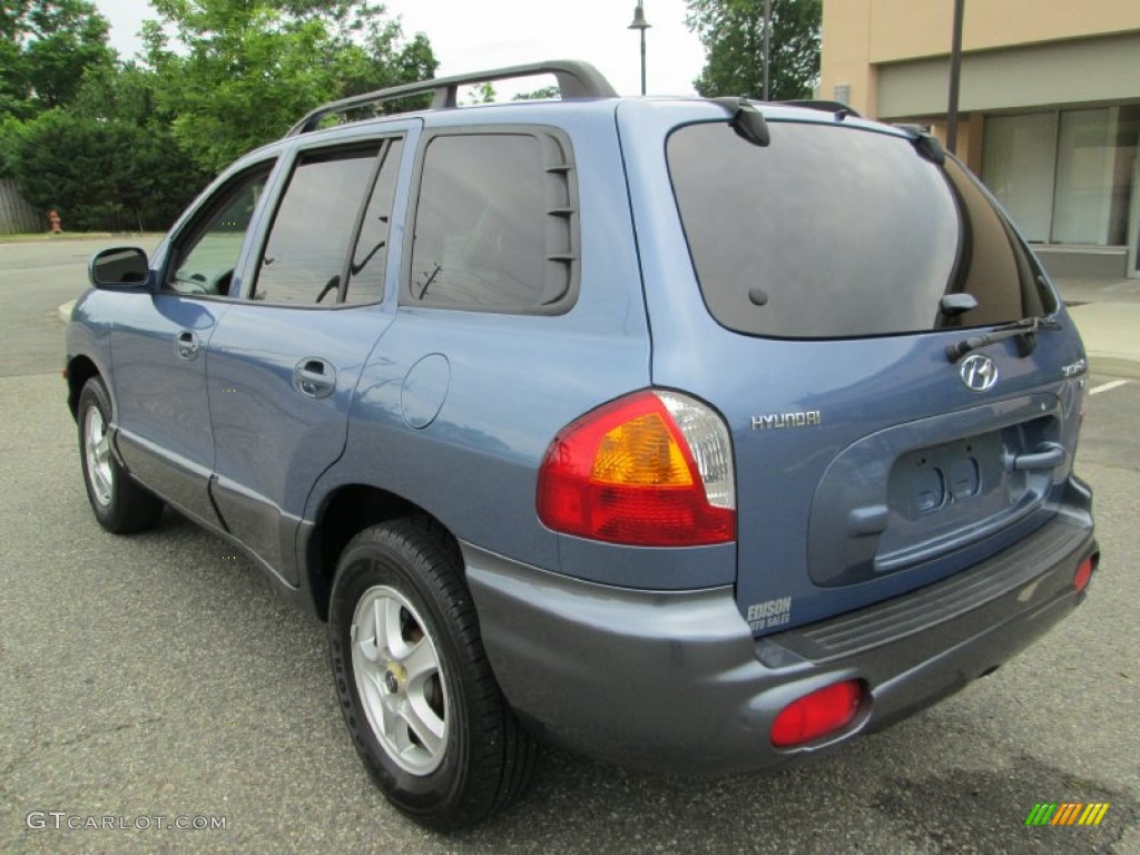 2003 Santa Fe GLS - Crystal Blue / Gray photo #5