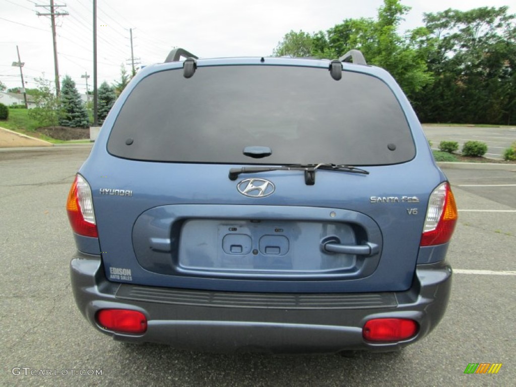 2003 Santa Fe GLS - Crystal Blue / Gray photo #6
