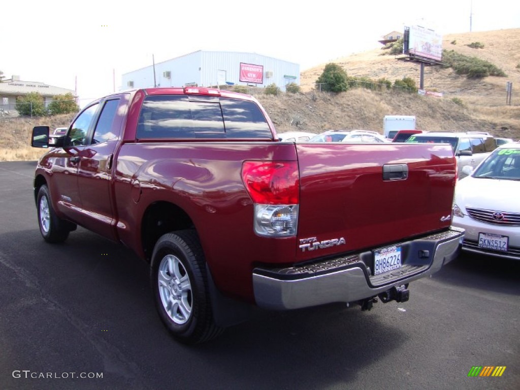 2007 Tundra SR5 Double Cab 4x4 - Salsa Red Pearl / Beige photo #5