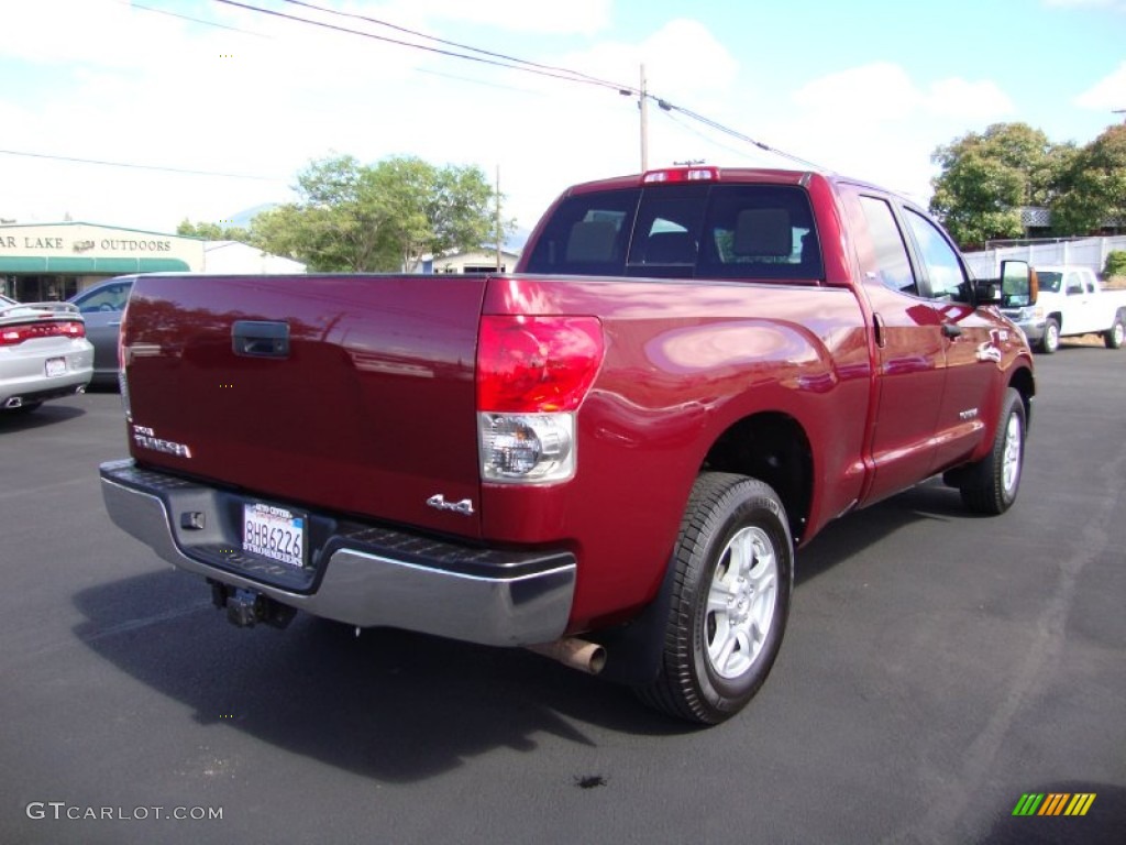 2007 Tundra SR5 Double Cab 4x4 - Salsa Red Pearl / Beige photo #7