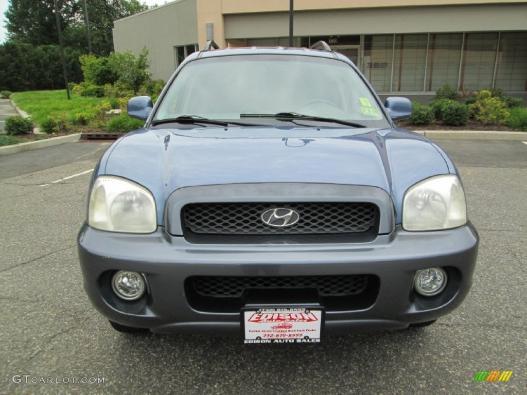 2003 Santa Fe GLS - Crystal Blue / Gray photo #12