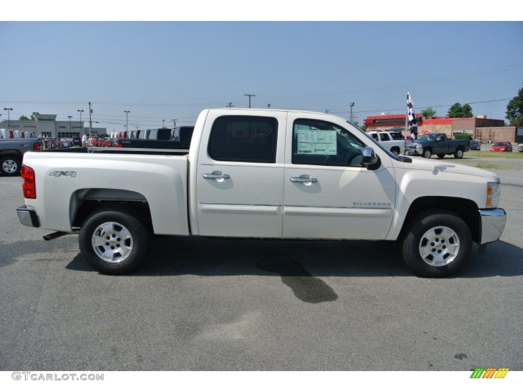 2013 Silverado 1500 LT Crew Cab 4x4 - White Diamond Tricoat / Ebony photo #6