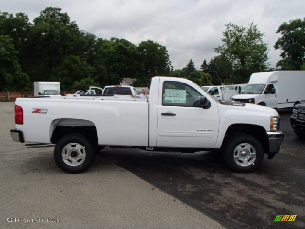 Summit White 2014 Chevrolet Silverado 2500HD LT Regular Cab 4x4 Exterior Photo #82757941