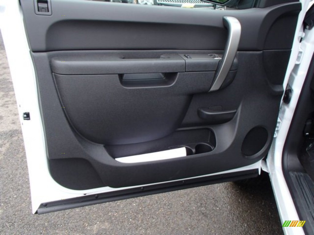 2014 Chevrolet Silverado 2500HD LT Regular Cab 4x4 Ebony Door Panel Photo #82758085