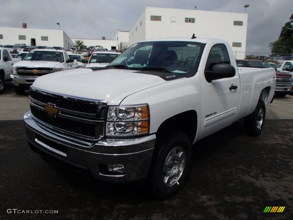 Summit White 2014 Chevrolet Silverado 2500HD LT Regular Cab 4x4 Exterior Photo #82758329