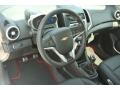 RS Jet Black Leather/Microfiber 2013 Chevrolet Sonic RS Hatch Interior Color