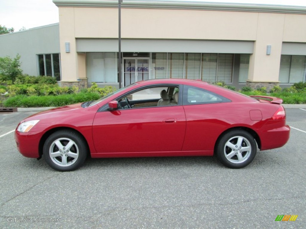 2005 Accord EX-L Coupe - San Marino Red / Ivory photo #1