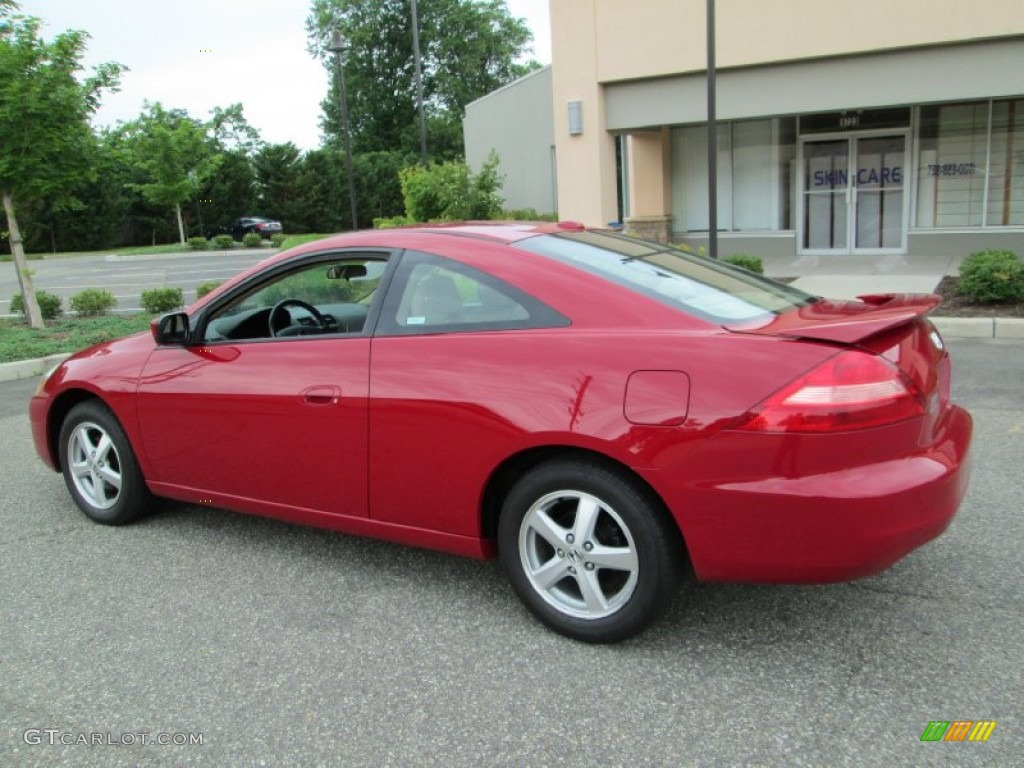 2005 Accord EX-L Coupe - San Marino Red / Ivory photo #4
