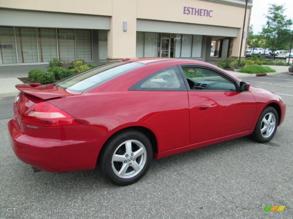 2005 Accord EX-L Coupe - San Marino Red / Ivory photo #8