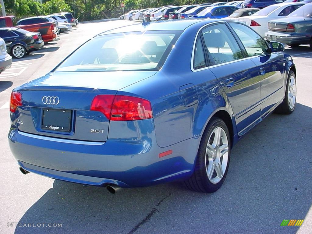 2008 A4 2.0T Special Edition Sedan - Ocean Blue Pearl Effect / Light Gray photo #5