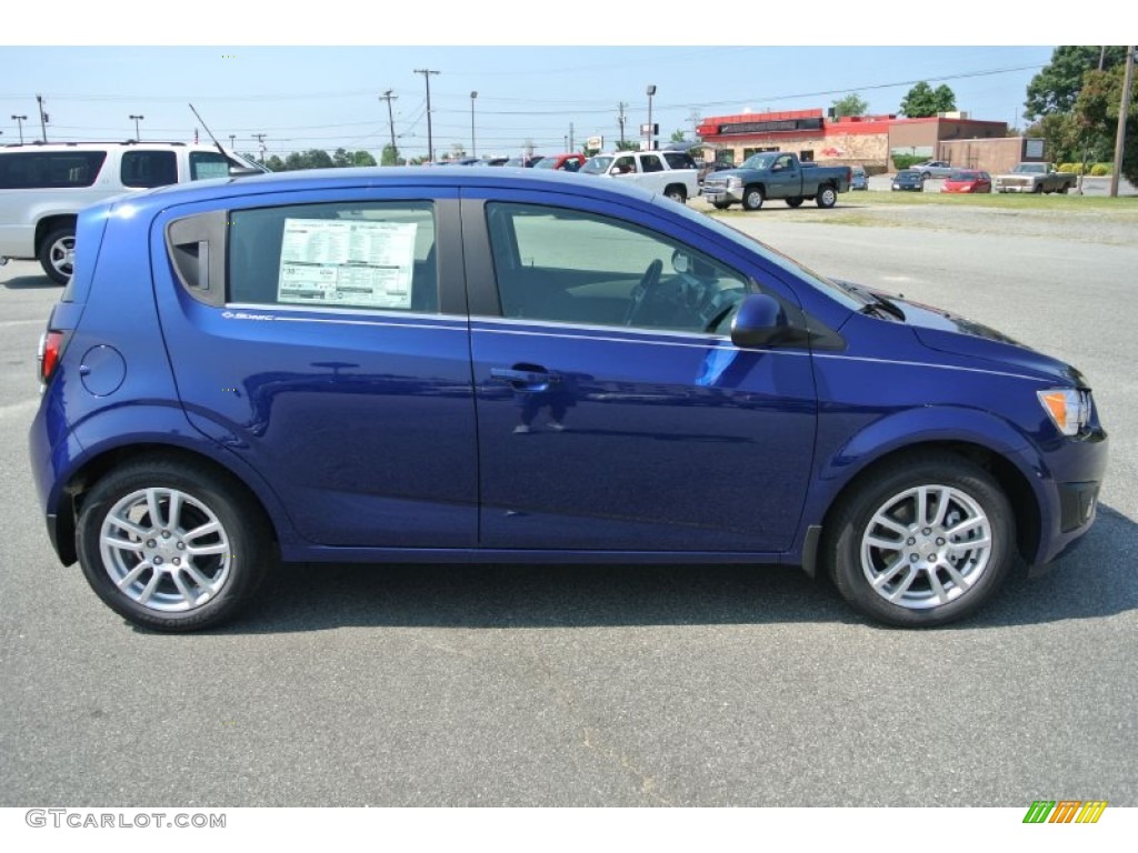 Blue Topaz Metallic 2013 Chevrolet Sonic LT Hatch Exterior Photo #82759013