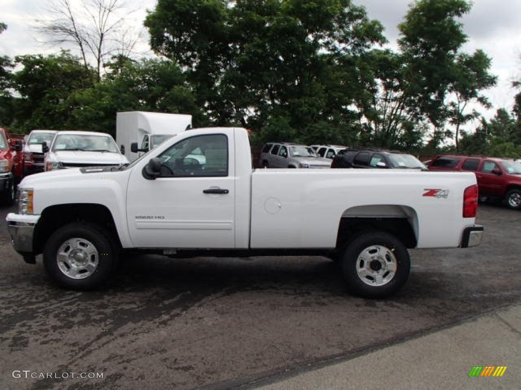 Summit White 2014 Chevrolet Silverado 2500HD LT Regular Cab 4x4 Exterior Photo #82759148