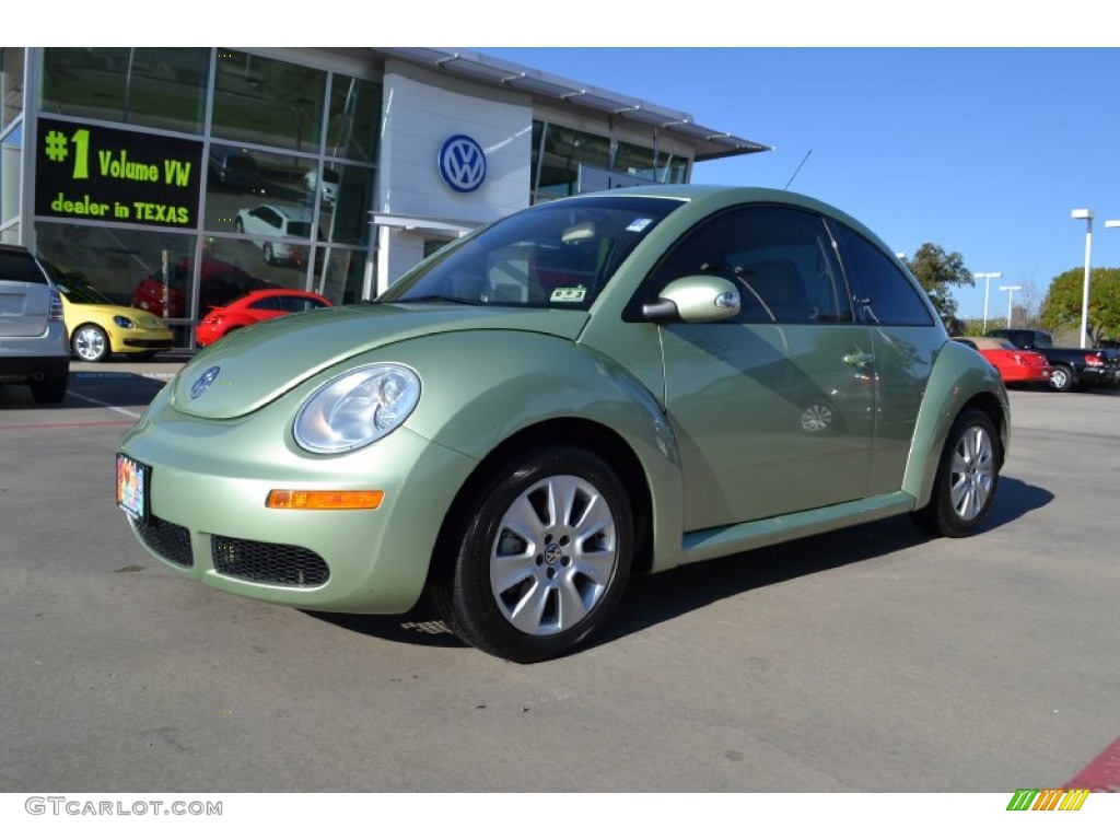2009 New Beetle 2.5 Coupe - Gecko Green Metallic / Cream photo #1
