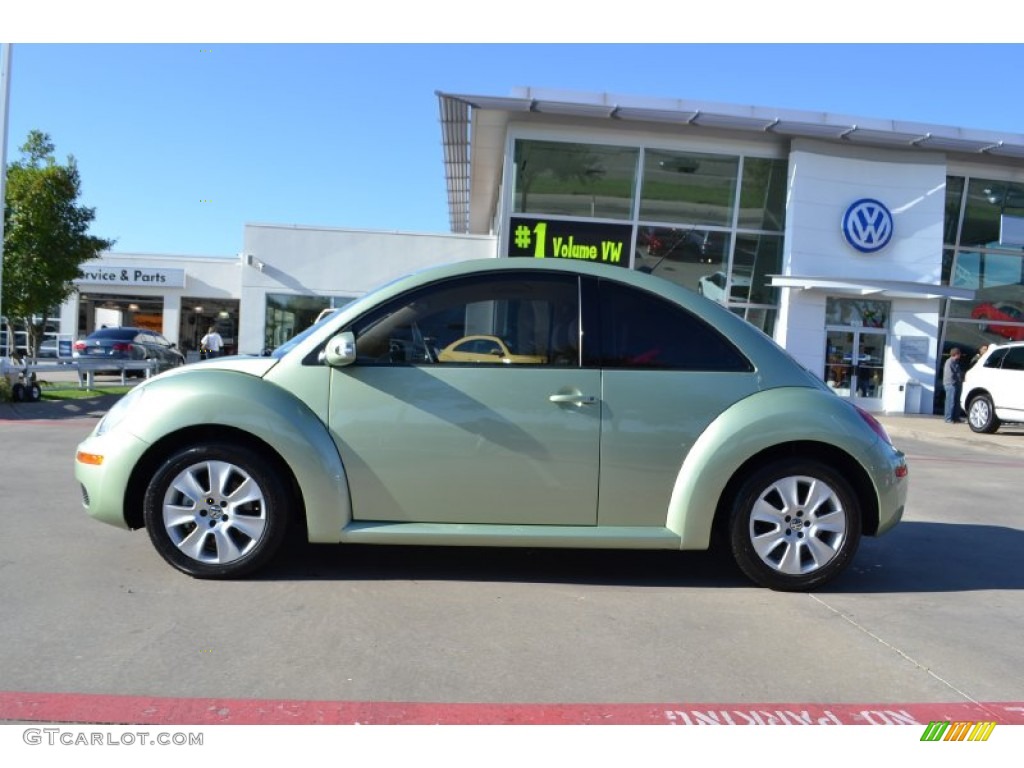 2009 New Beetle 2.5 Coupe - Gecko Green Metallic / Cream photo #2