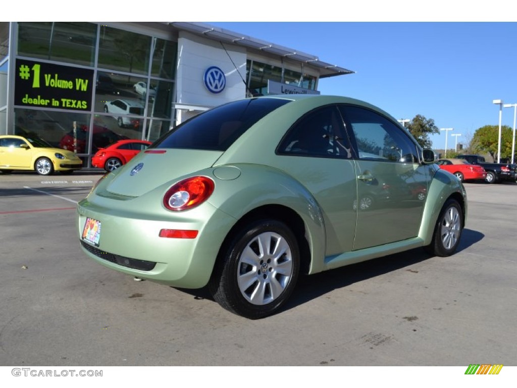 2009 New Beetle 2.5 Coupe - Gecko Green Metallic / Cream photo #5