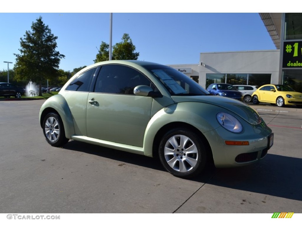 2009 New Beetle 2.5 Coupe - Gecko Green Metallic / Cream photo #7