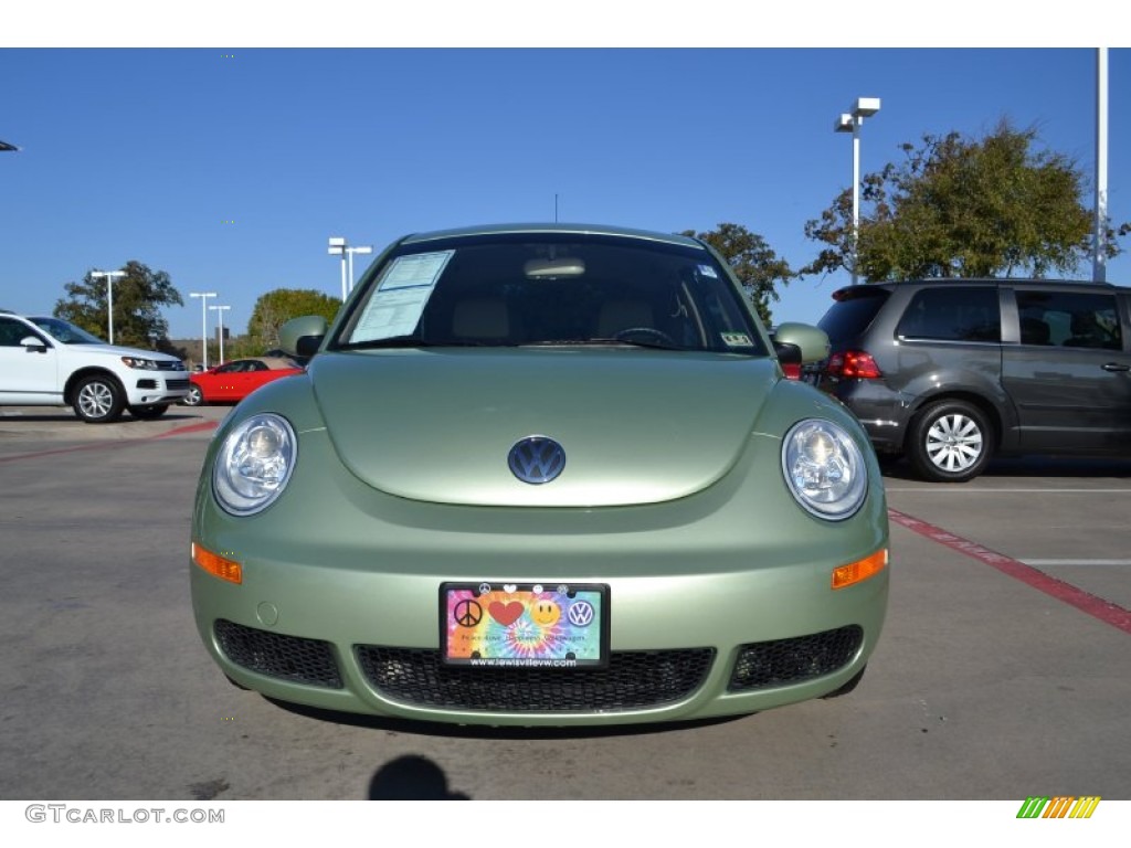 2009 New Beetle 2.5 Coupe - Gecko Green Metallic / Cream photo #8
